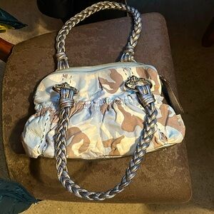 Blue camo purse